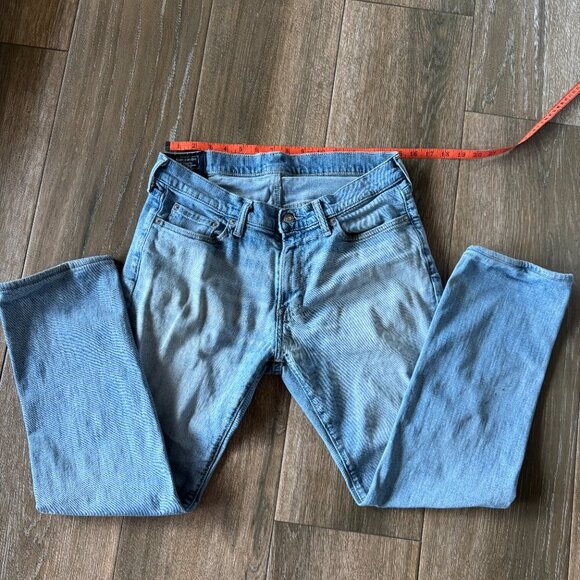 Abercrombie & Fitch mens' Kennan straight stretch jeans 31/30 (altered) - Picture 2 of 13